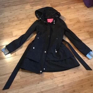 Black raincoat